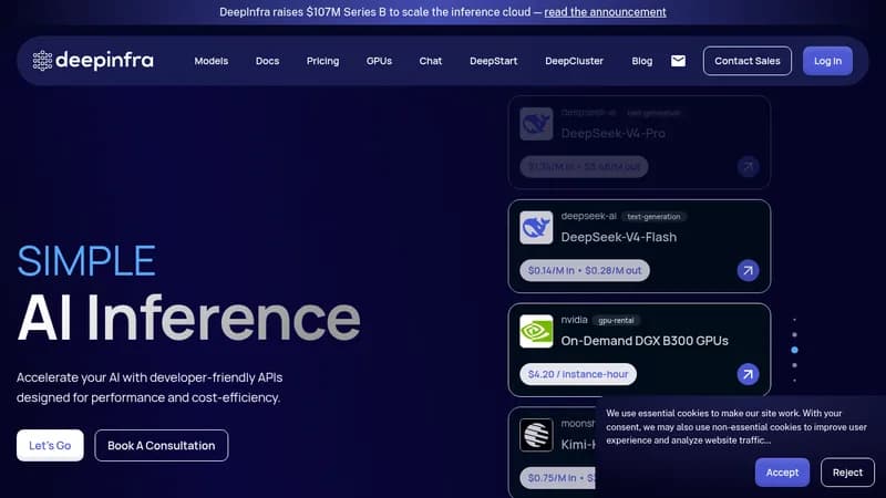 deepinfra website
