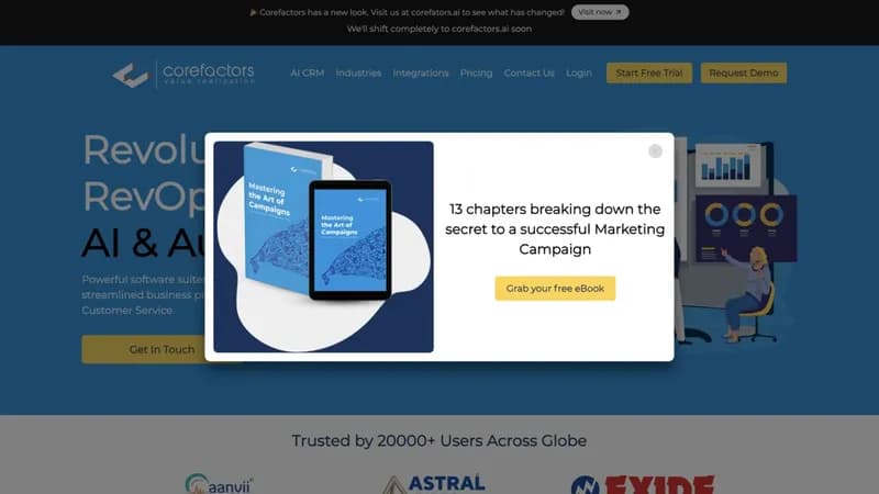 Corefactors AI CRM screenshot