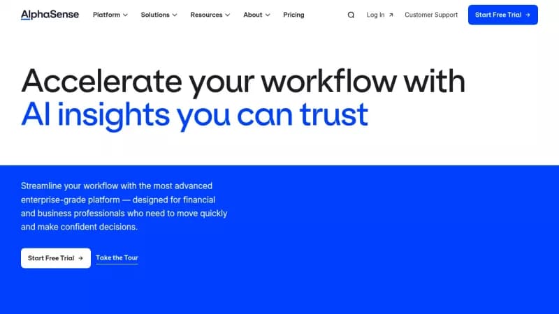 AlphaSense screenshot