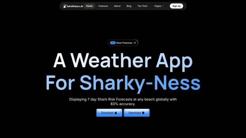 Shark Risk Forecast App screenshot
