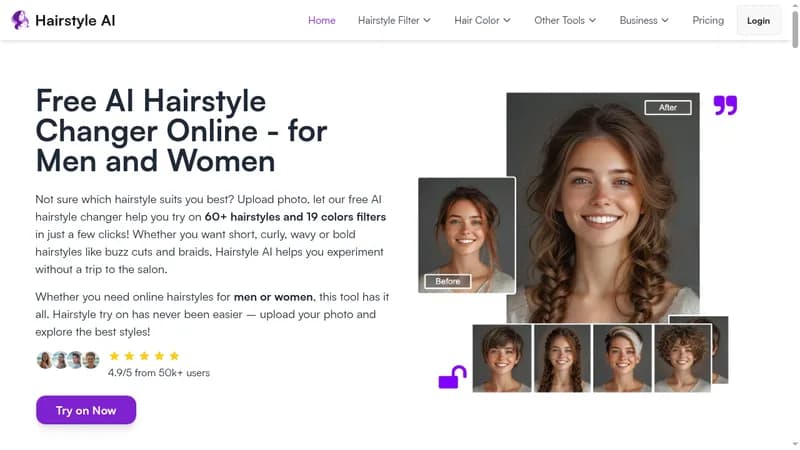 hairstyle ai website