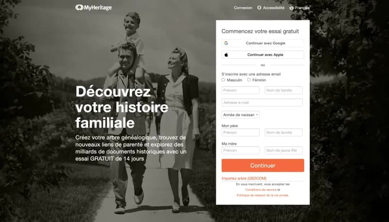 MyHeritage screenshot