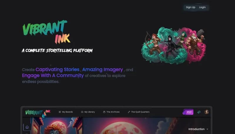 Vibrant Ink screenshot