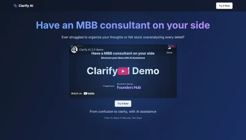 Clarify AI screenshot