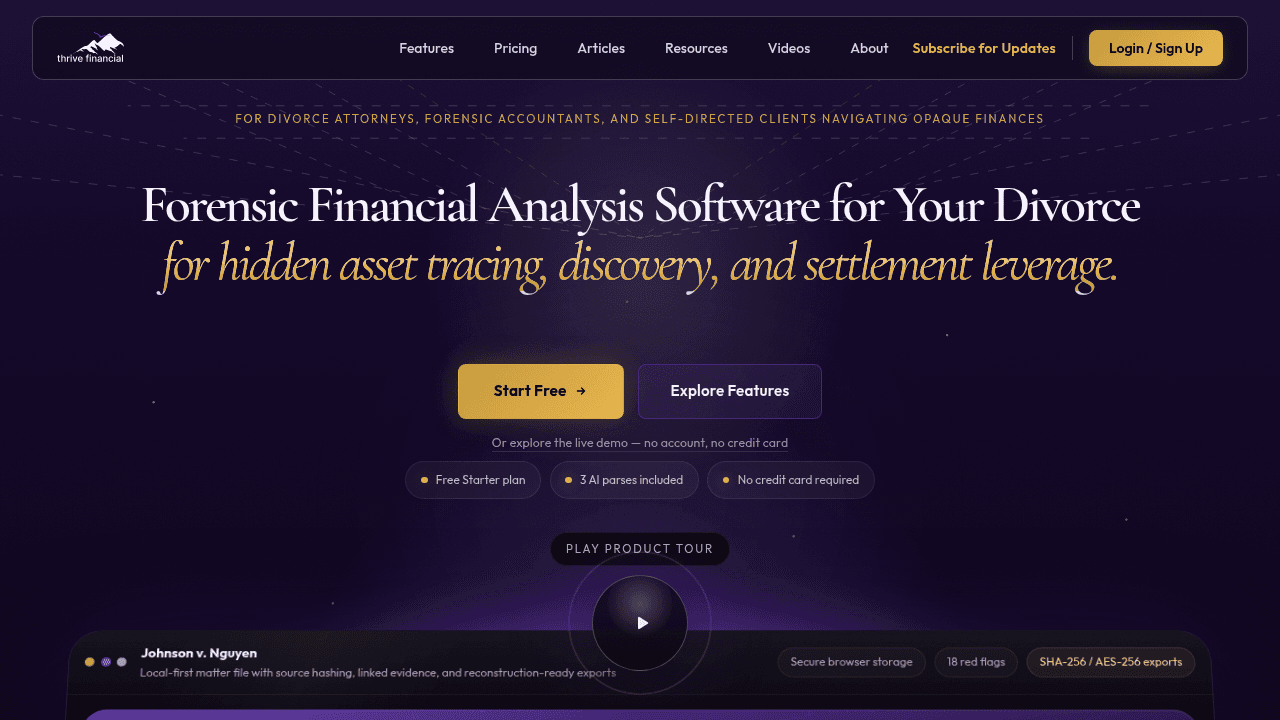 thrive financial website