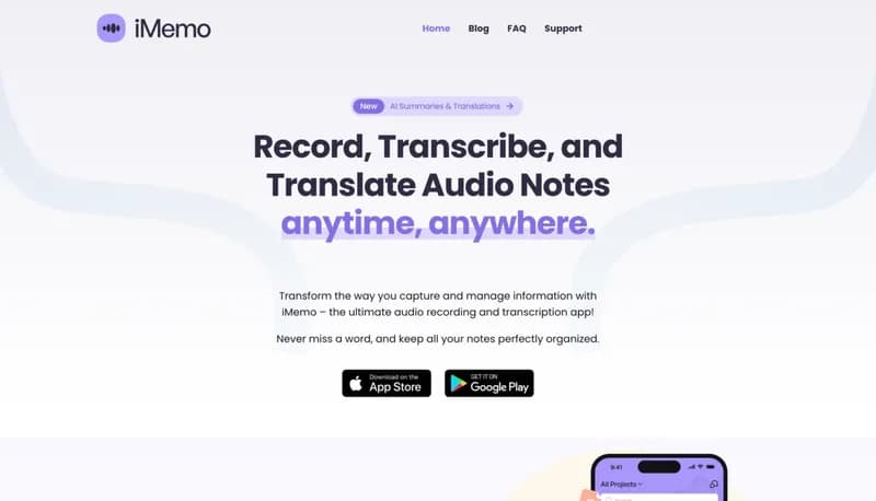 iMemo screenshot