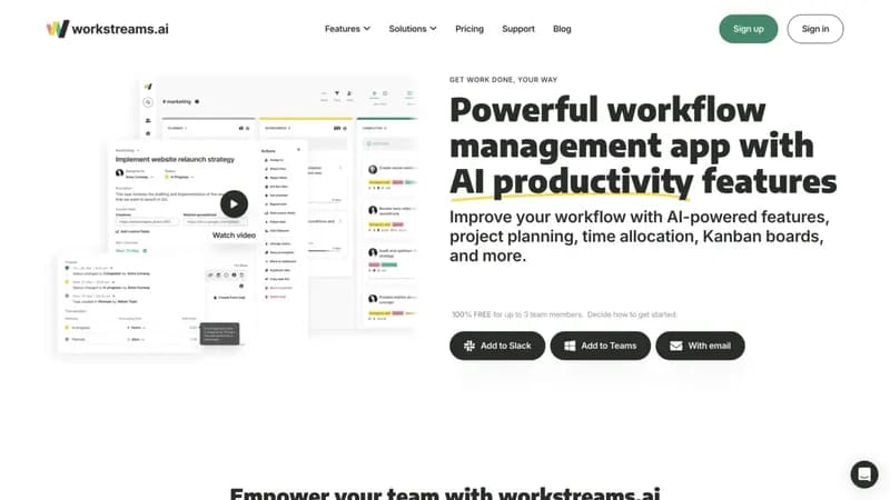 workstreams.ai screenshot