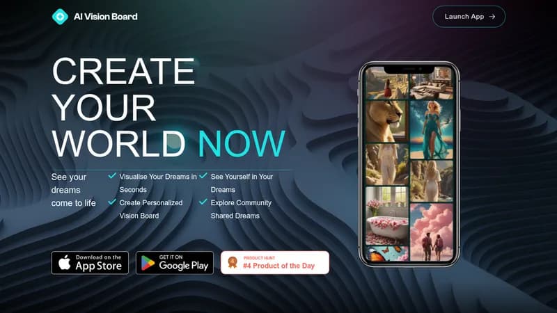 ai visionboard website