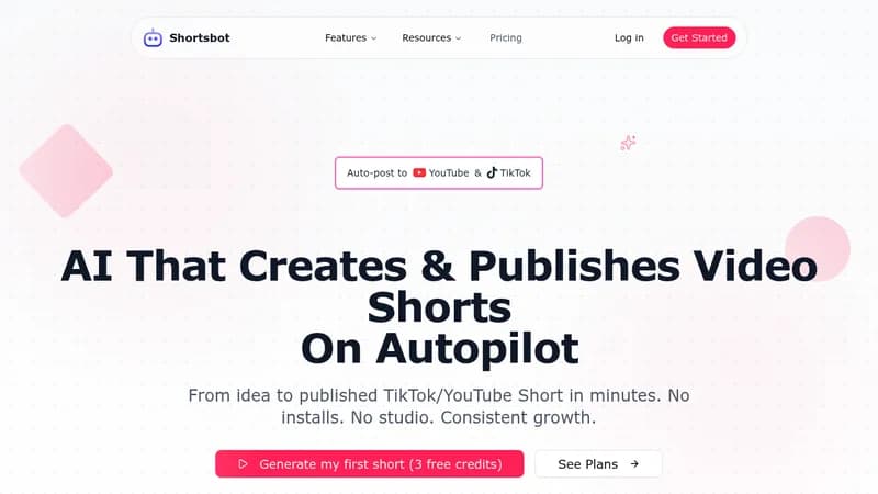 shortsbot website