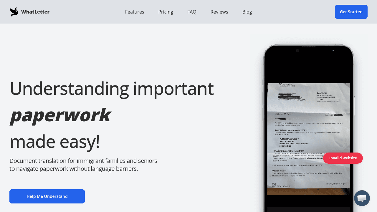 whatletter website