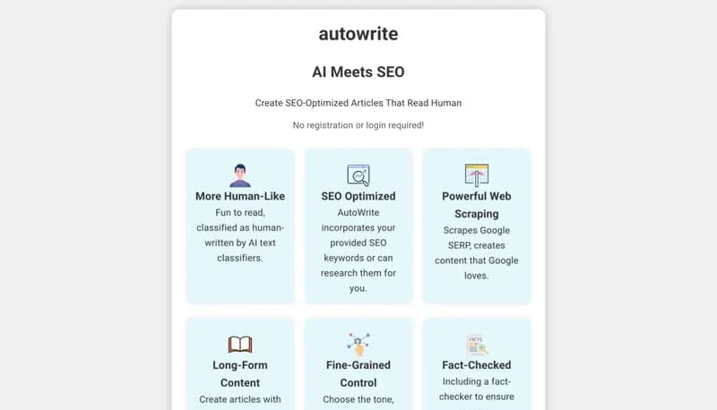 AutoWrite screenshot