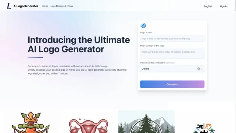 AI Logo Generator screenshot