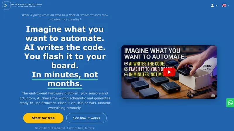 pleasedontcode website