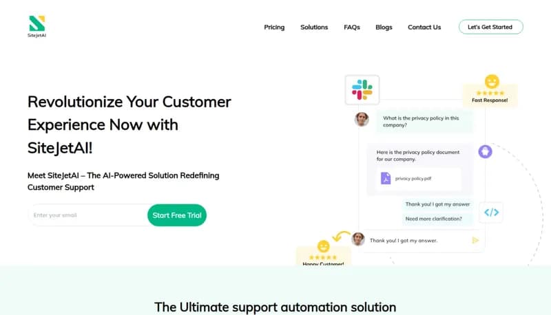 SiteJetAI screenshot
