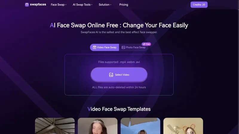 Swapfaces AI screenshot