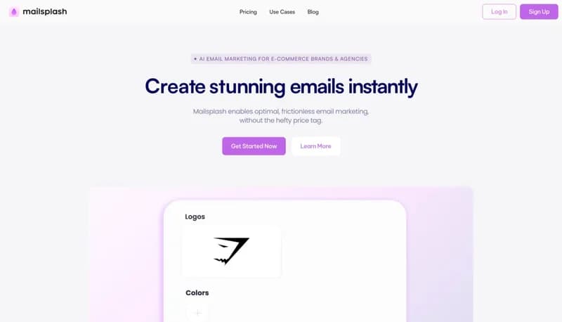 Mailsplash screenshot