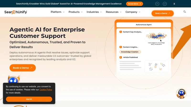 searchunify website