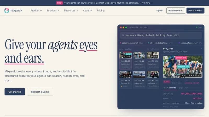 mixpeek website