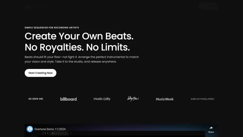 Overtune screenshot