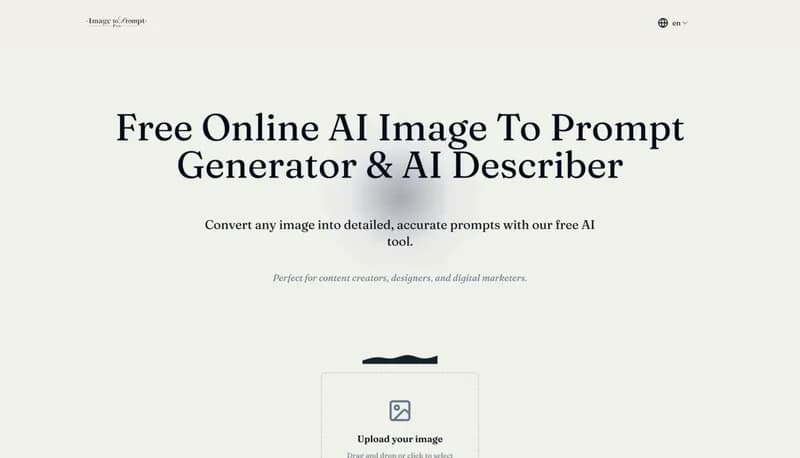 imagetoprompt.pro screenshot