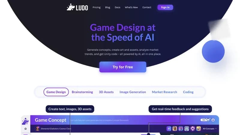 Ludo.ai screenshot
