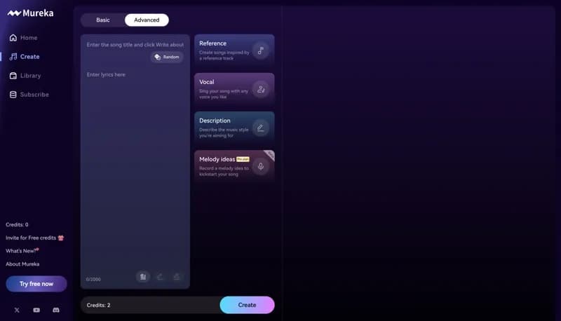 Mureka screenshot