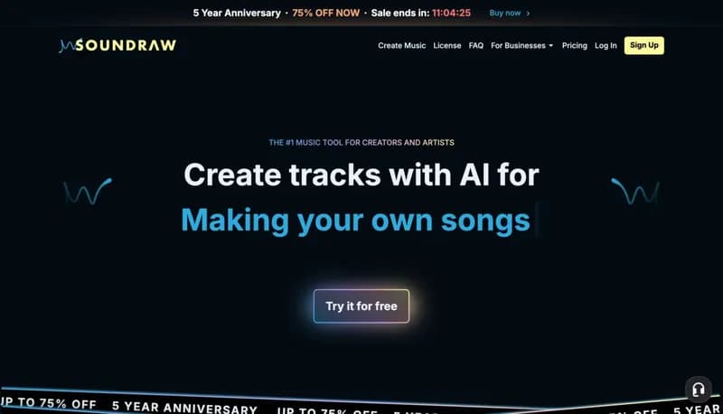 SOUNDRAW screenshot