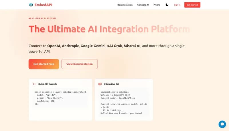 EmbedAPI screenshot