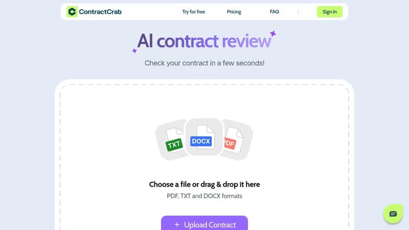 contractcrab website