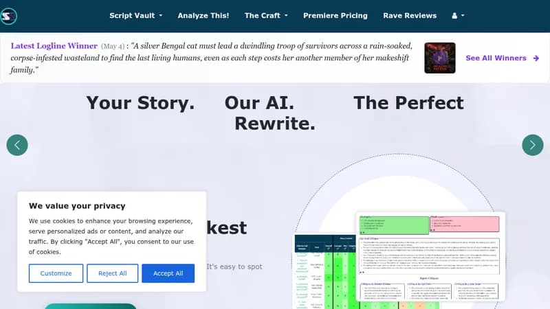 scriptreader.ai website