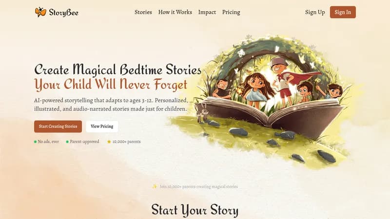 storybee website