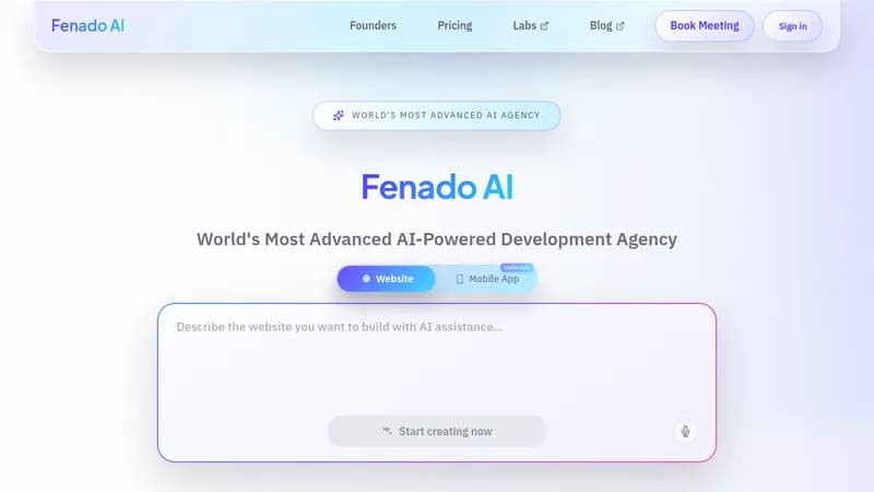 fenado ai website