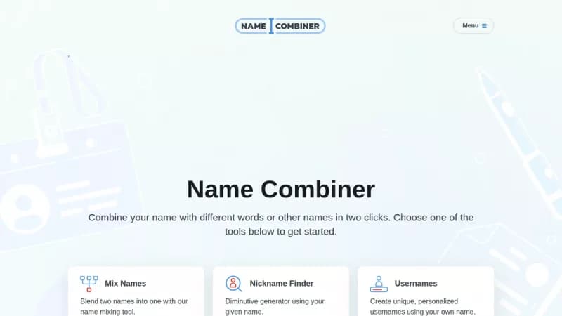 Name Combiner screenshot