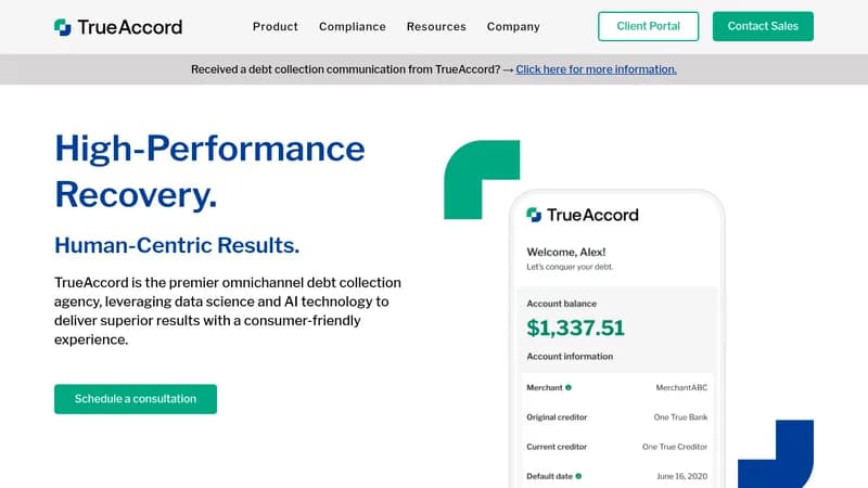 trueaccord website