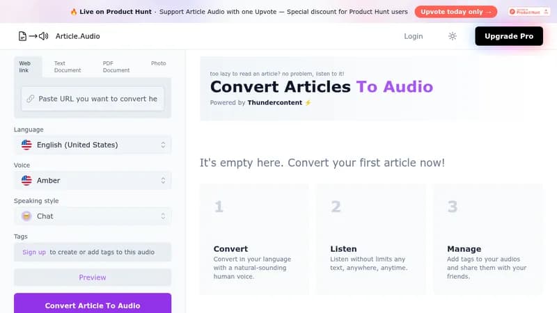 article.audio website