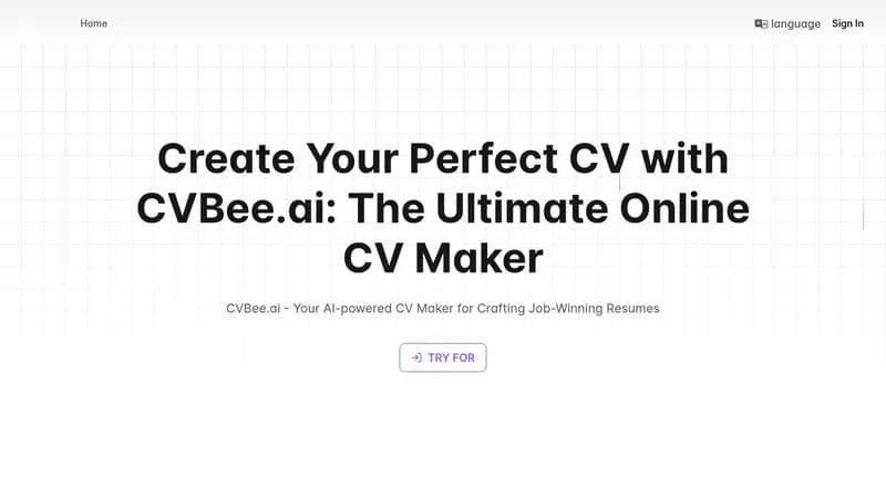 cvbee.ai website