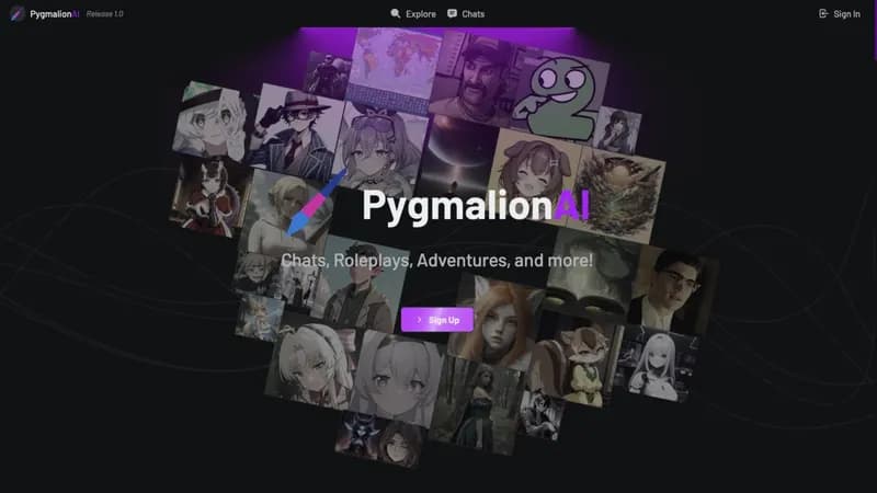 PygmalionAI screenshot