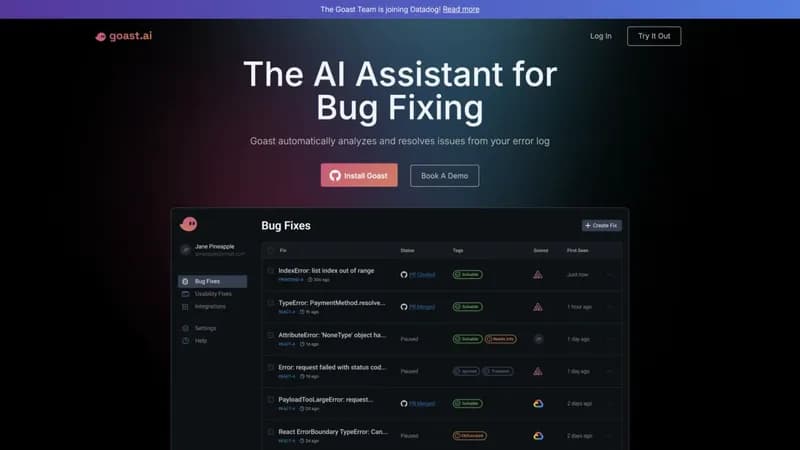 Goast.ai screenshot