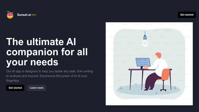 sunset.ai website