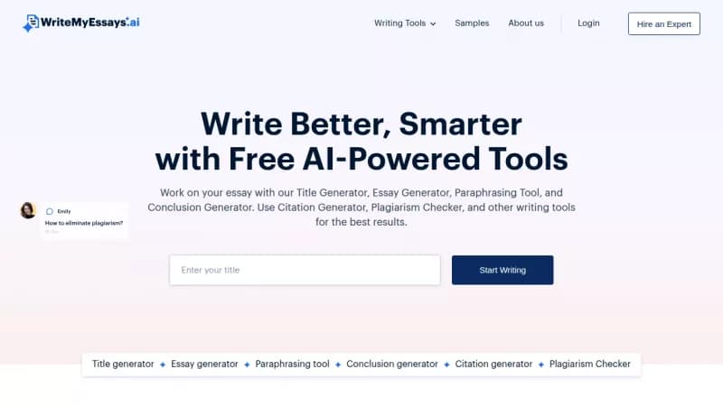 WriteMyEssays.ai screenshot