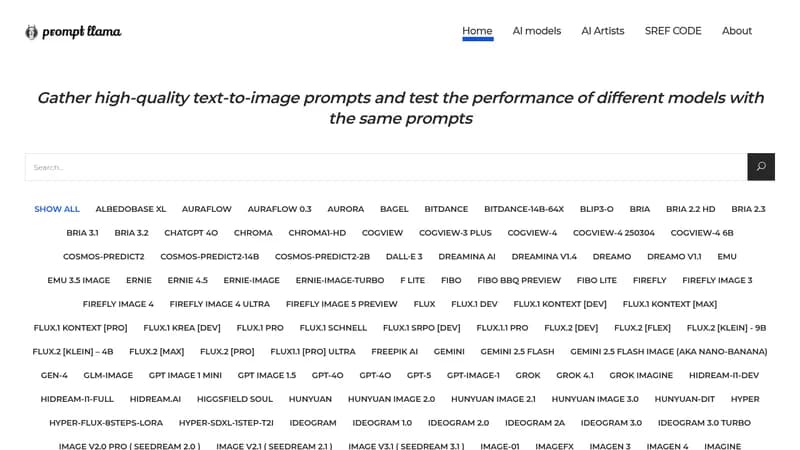 prompt llama website