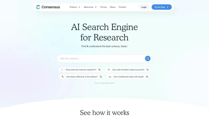 Consensus screenshot