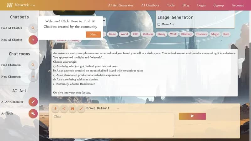 Netwrck AI screenshot