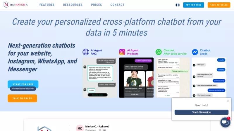 Botnation AI screenshot