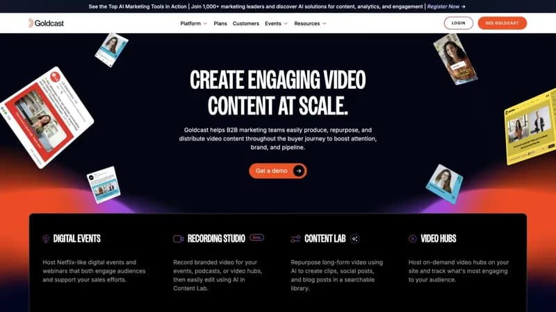 Goldcast screenshot