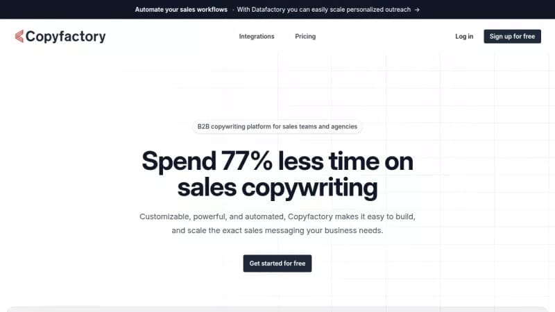 Copyfactory screenshot