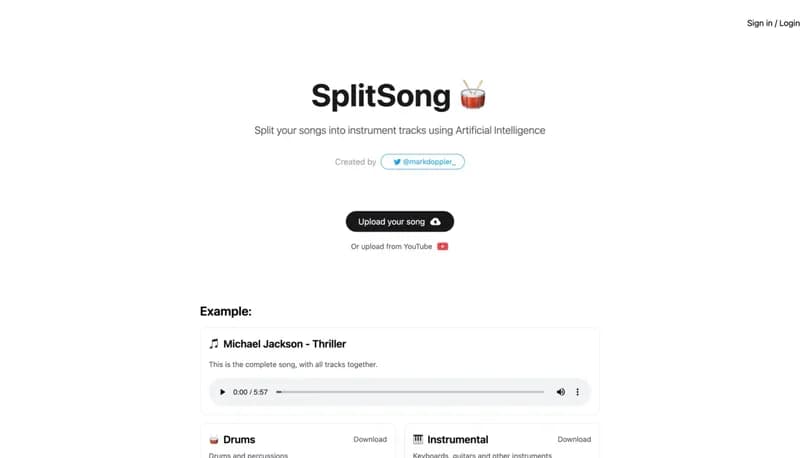 SplitSong screenshot