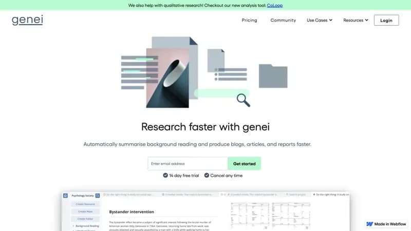 genei screenshot