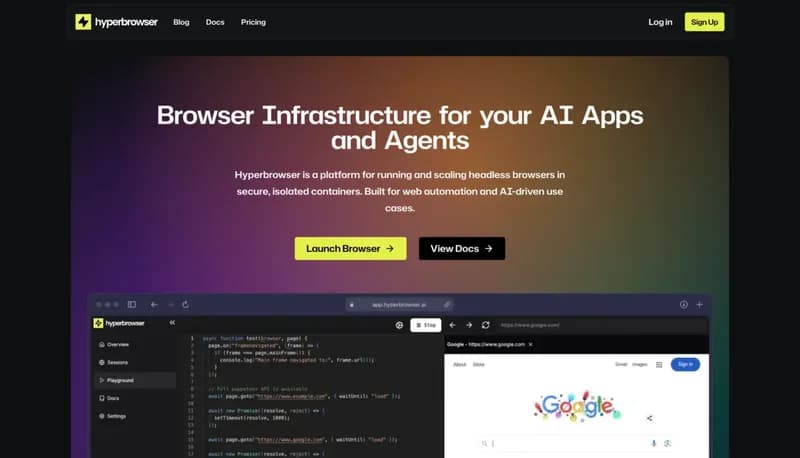 Hyperbrowser screenshot