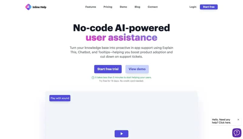InlineHelp screenshot